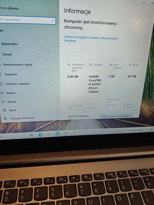 Laptop Lenovo ideapad 320s i5-8th 8gb ram dysk ssd GeForce  Mx130