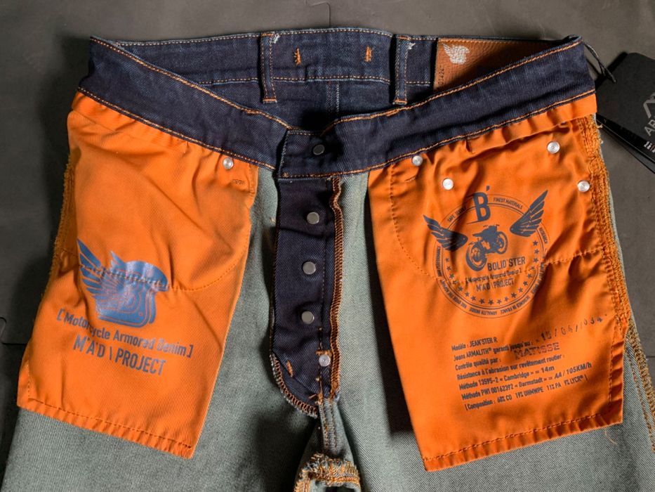 Jeans Motociclo Bolidster Jean’ster R + Proteções joelhos e ancas