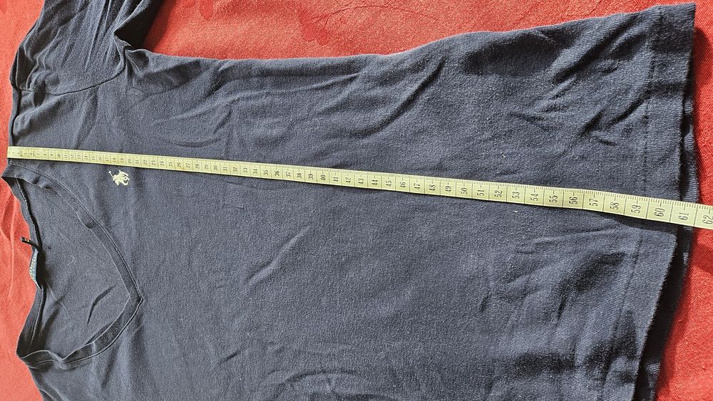 T-shirt granatowy Polo RalphL.  długi rękaw r.M