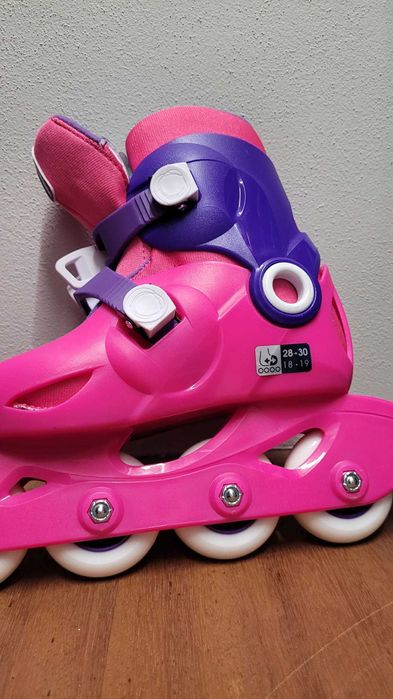 Patins rosa Criança Olexo 28-30 Decathlon