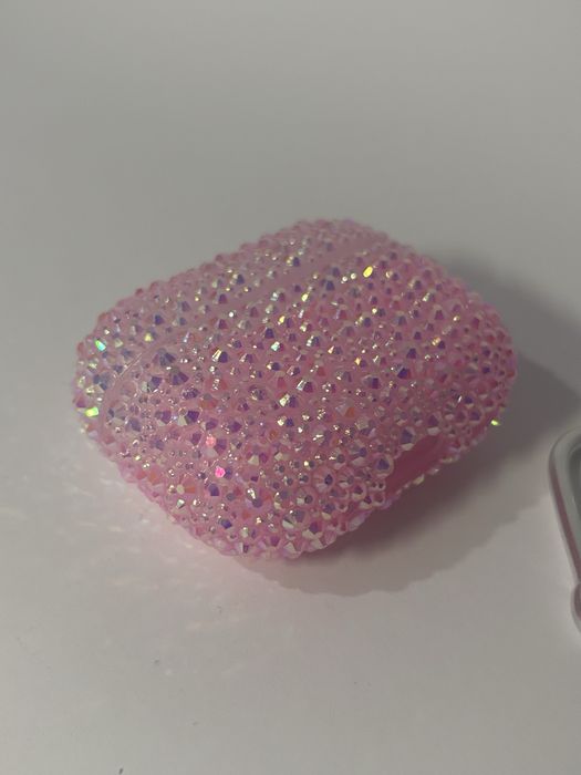 Etui do AirPods Pro 2 z kryształkami – Jasny róż / Luxury Glamour