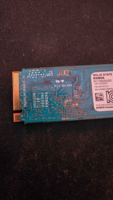 Disco SSD NVME Kioxia Exceria 500Gb NOVO