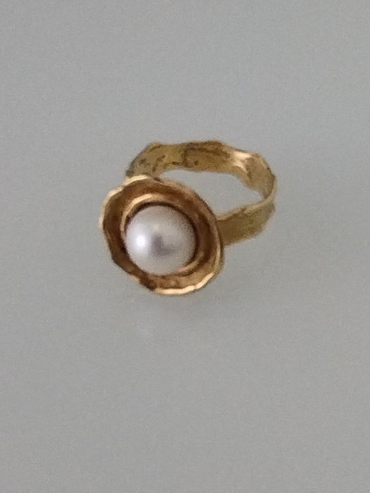 Anel em ouro de 19,2kt