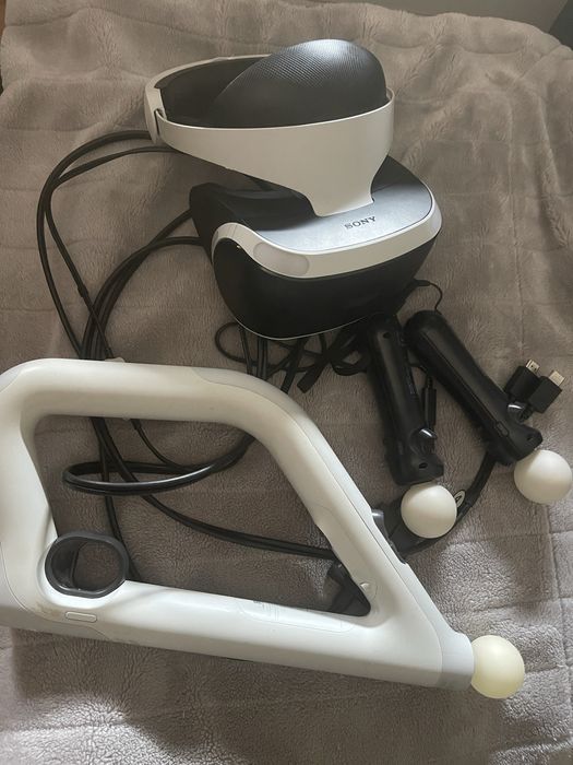 PS4 com acessorios VR