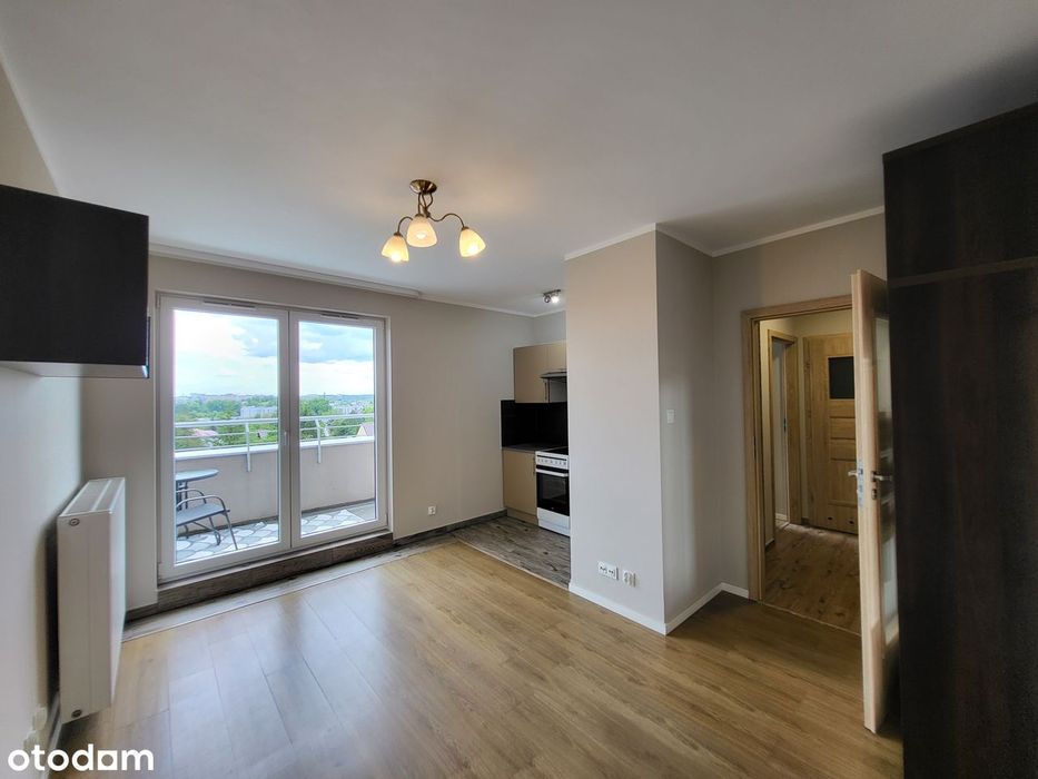 Mini apartament | 2 pokoje | Balkon 10 m² | Winda | ul. Hallera