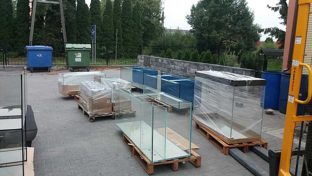 Akwarium proste 80x40x35 - 112 litrów z pokrywą