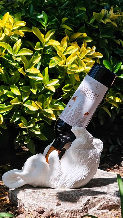 Porta garrafa de vinho coelho 3D — presente original