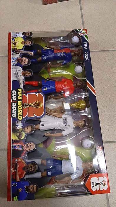Figurki piłkarzy FIFA World Cup 2026 Neymar Mbappé Ronaldo zestaw 4 szt.