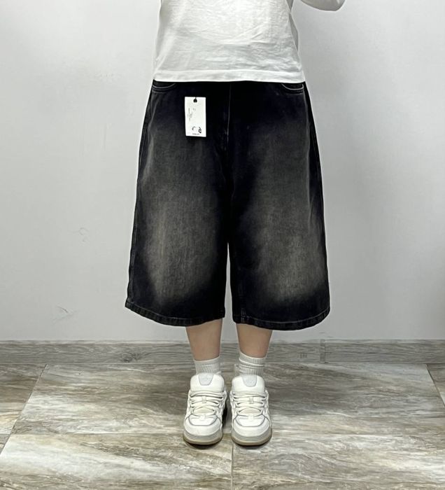 Нові мега широкі шорти джинсові SUPER BAGGY rap shorts jaded london ty
