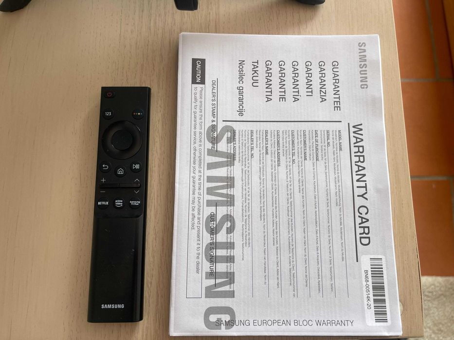 TV SAMSUNG (55'' - 4K Ultra HD - Smart TV), COMO NOVO, garantia valida
