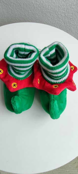 Pantufas ajudante do pai natal - tamanho 19
