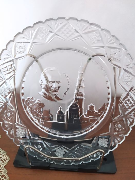 Talerz ozdobny z Janem Pawłem 2