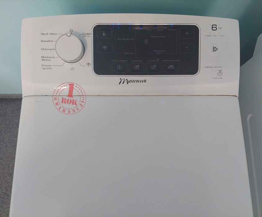 ROK GWARANCJA Pralka Mastercook PTDE1046 Dotykowy ekran 6 kg 1000 obr.