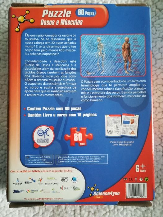 Puzzle Science4you - Ossos Músculos