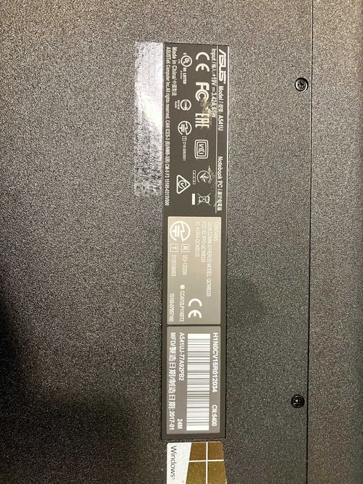 Portátil ASUS i7 7th Gen, 12GB RAM, SSD 256GB, NVIDIA Geforce, DVD