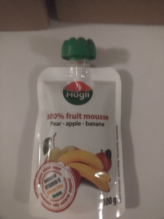 Mus owocowy jabłko-banan-gruszka Hügli