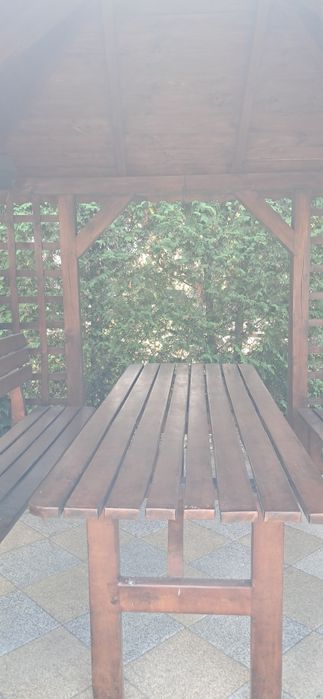 Meble ogrodowe  stół i ławki