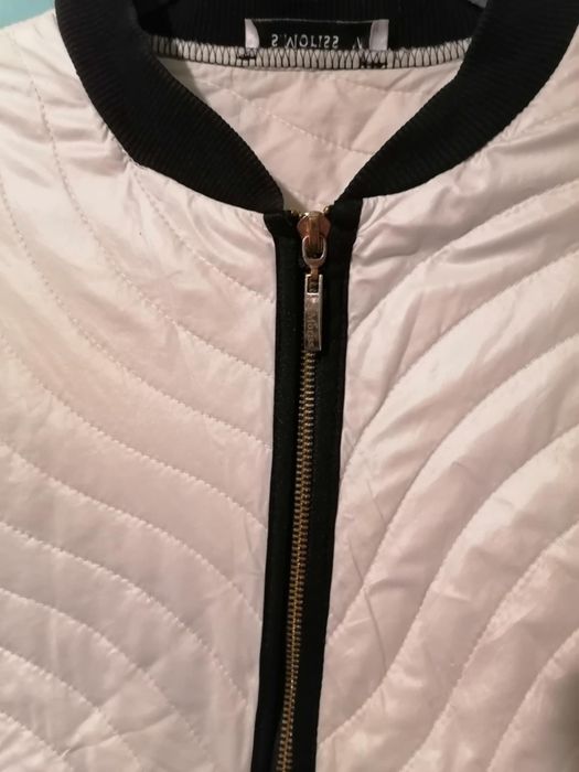 Kurtka wiosenno-jesienna bomberka biała rozmiar m