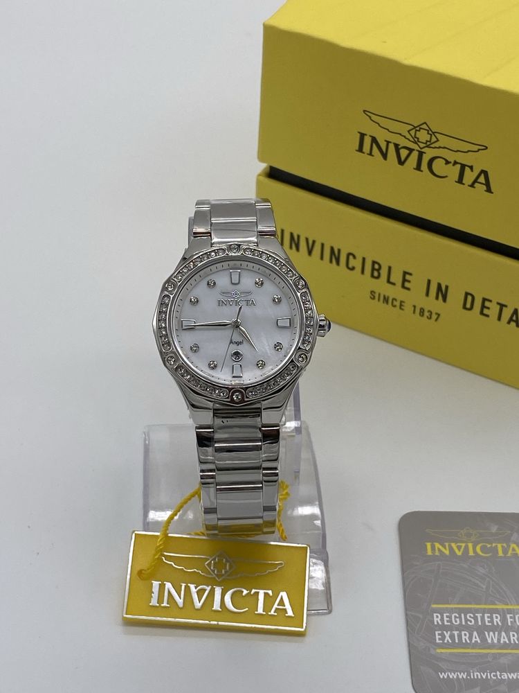 Zegarek Damski Invicta Angel Lady Srebrny Kryszta y Prezent Premium Nowy S cz OLX.pl