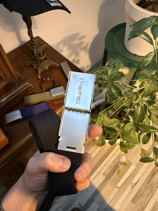 Nowy Czarny Pasek Carhartt WIP 120cm Unisex