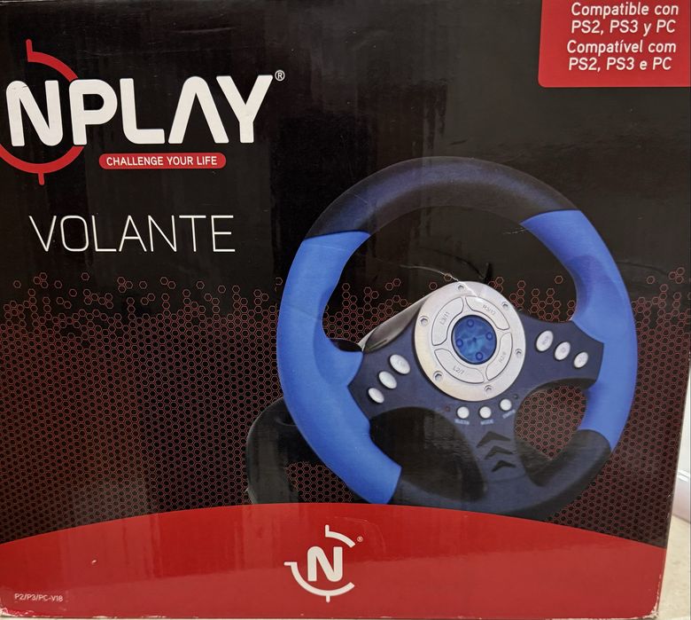 VOLANTE NPLAY COMPATIVEL COM PS2 , PS3 e PC