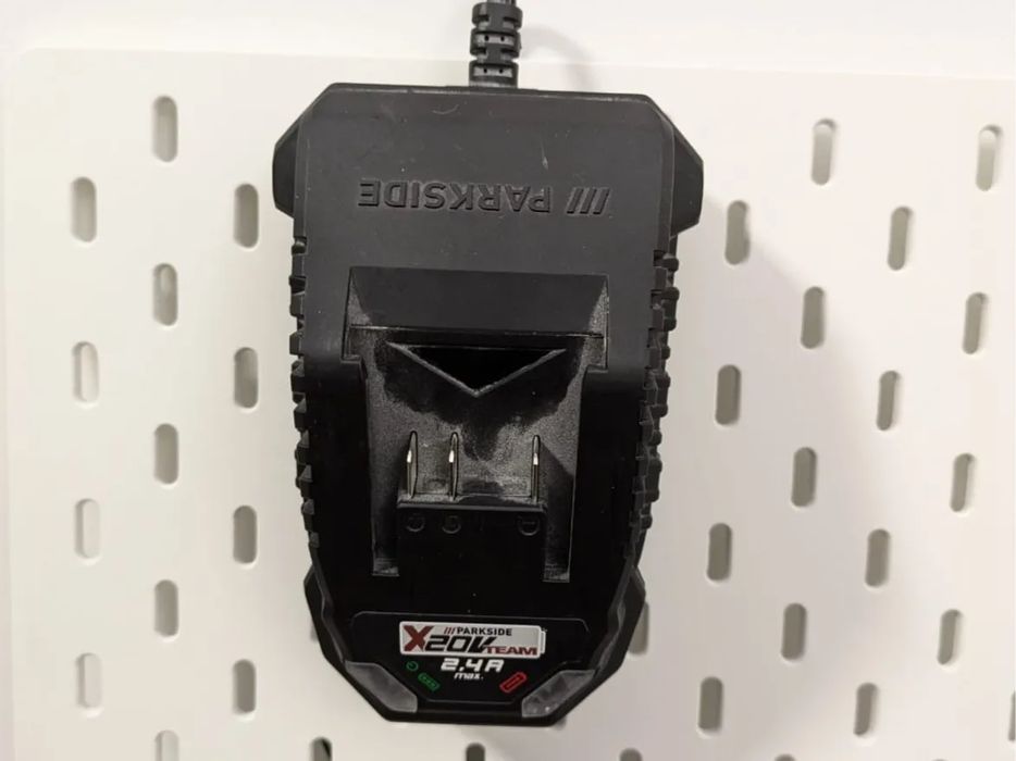 Suporte Carregador Bateria PARKSIDE 20V para IKEA Skadis