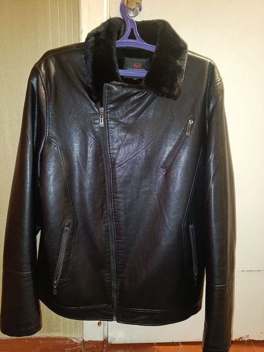 Куртка дубленка ЭКО кожа 54