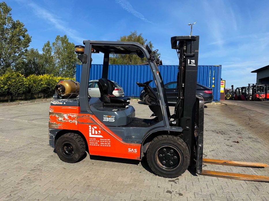 wózek widłowy TOYOTA 8FGJF35 3500kg 4.30m silnik 4Y Gaz 4500mtg 2020'