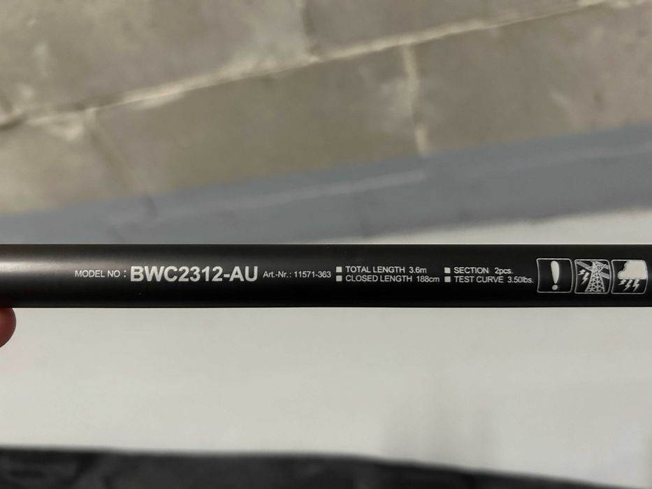 Wędka karpiowa Daiwa Black Widow 3.6m, 3,5lbs. BWC2312-AU dwucześciowa