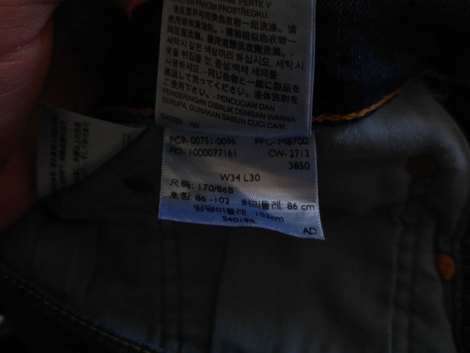 Spodnie męskie jeans Levi Strauss