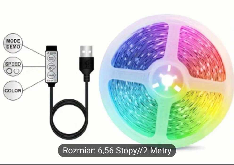 Zestaw Podświetlenia LED RGB 2m