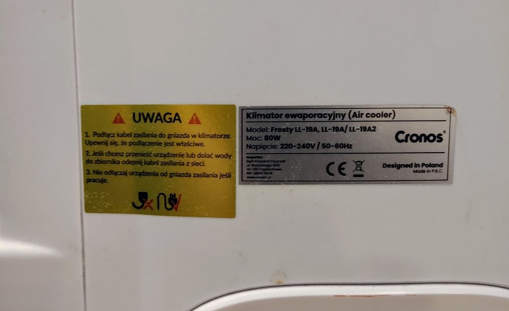 Klimator ewaporacyjny Cronos