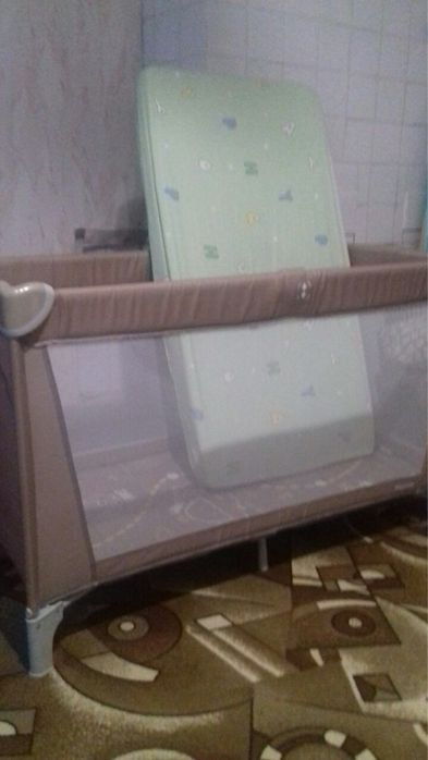 Дитячий манеж- ліжко CARRELLO Piccolo CRL-11503/1 Sand Beige