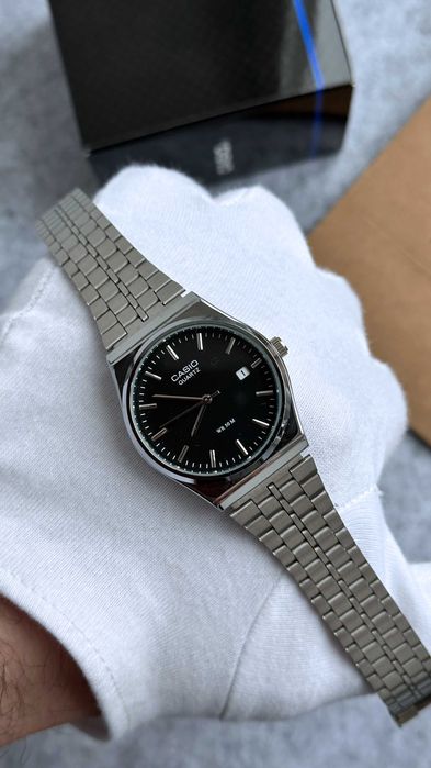 Годинник наручний Casio MTP-VC01 Silver/Black | Часы наручные B145 AQ