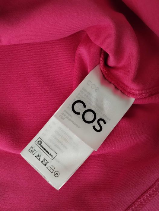 NOWY Różowy T-shirt COS M magenta fuksja