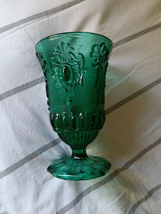 Vaso decorativo em verde pagamento em numerário zona Lisboa
