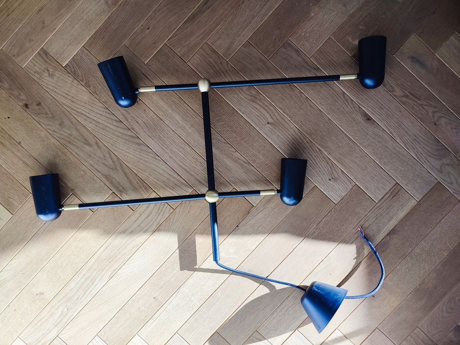 Lampa czarno złota Nordlux DFTP - 4 żarówki E27