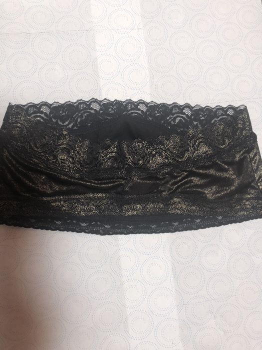 Victoria’s Secret biustonosz bandeau blyszczacy roz. M