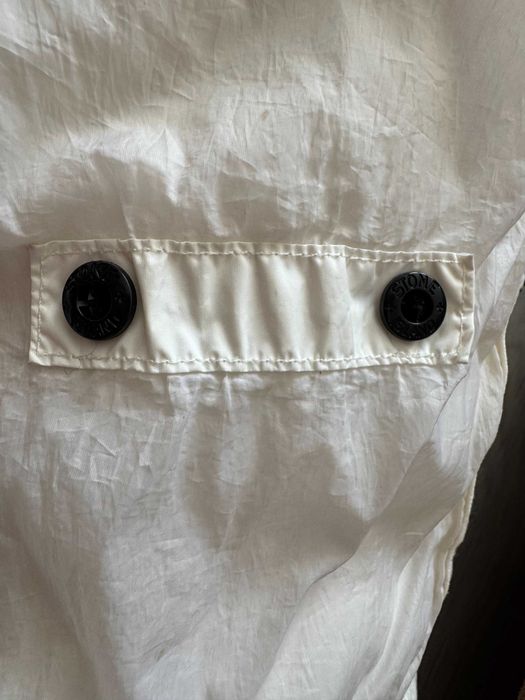 Stone Island Garment Dyed Crinkle Reps Down Jacket White