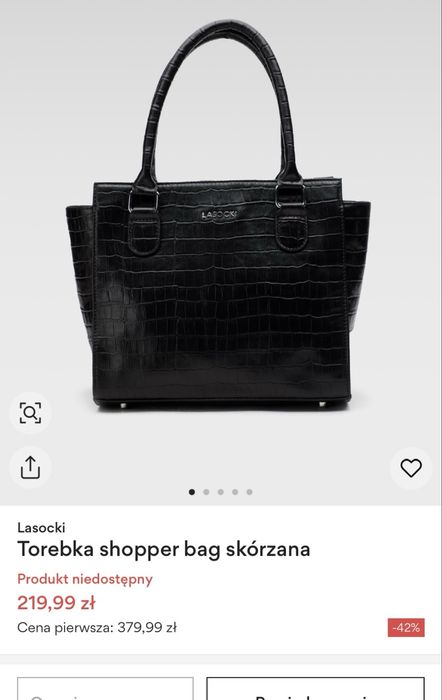 Skórzana torebka Lasocki