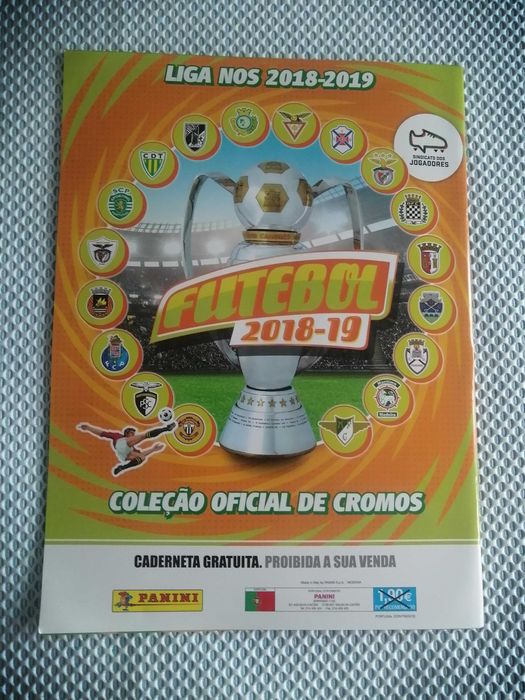 202 cromos + Caderneta - Futebol 2018/2019 - Panini - sem repetidos