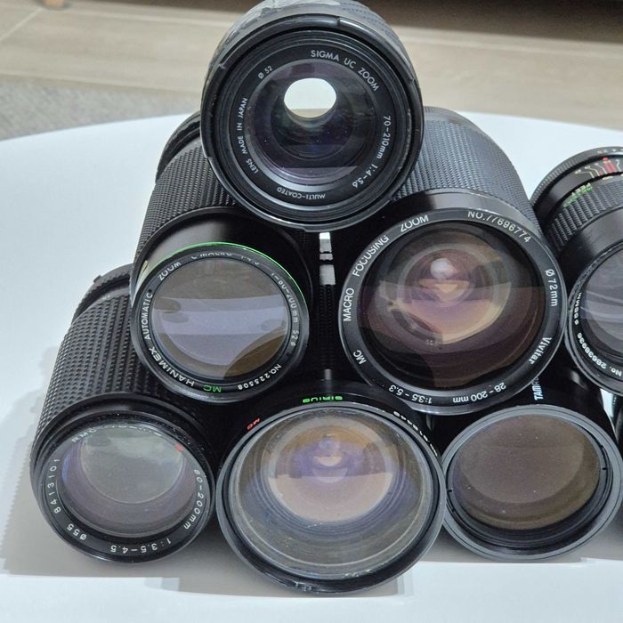 Lentes/Objetivas analógicas - Para peças, reparação ou limpeza