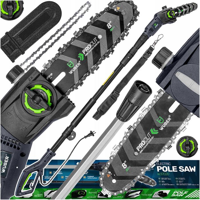 Elektryczna Piła Łańcuchowa Pilarka Na Wysięgniku Teleskopowym Wuber