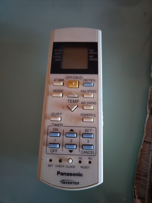 Comando para ar-condicionado Panasonic