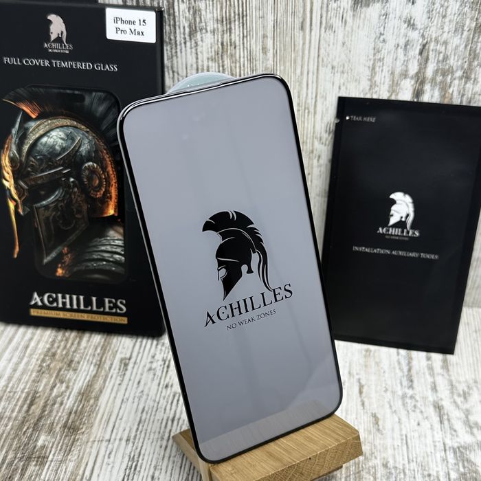 Премиум стекло ACHILLES на iPhone 16 Pro Max/ 15 Pro Max/ 15 Pro Скло