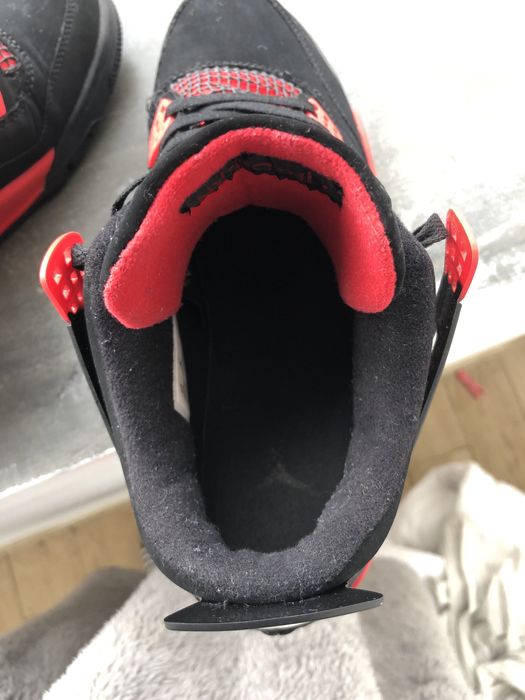 Jordan 4 Retro Red Thunder - Tamanho 44