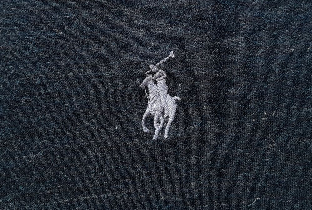 футболка Ralph Lauren Polo custom slim fit оригинал L синяя