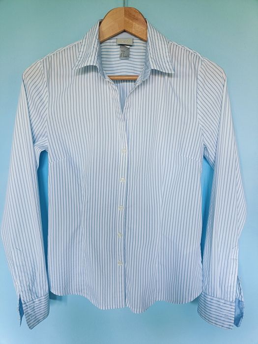 Koszula damska H&M biała w niebieskie paski