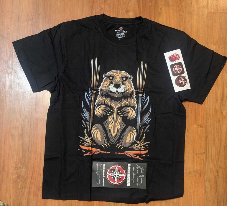 Футболка: коричнева з віскозою, чорна з бобром(упаковка+стікери), сіра