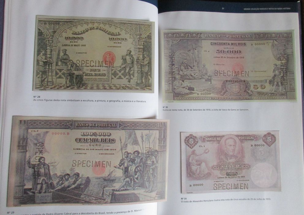 Moedas e Notas de Nossa História - - - - - Colecção